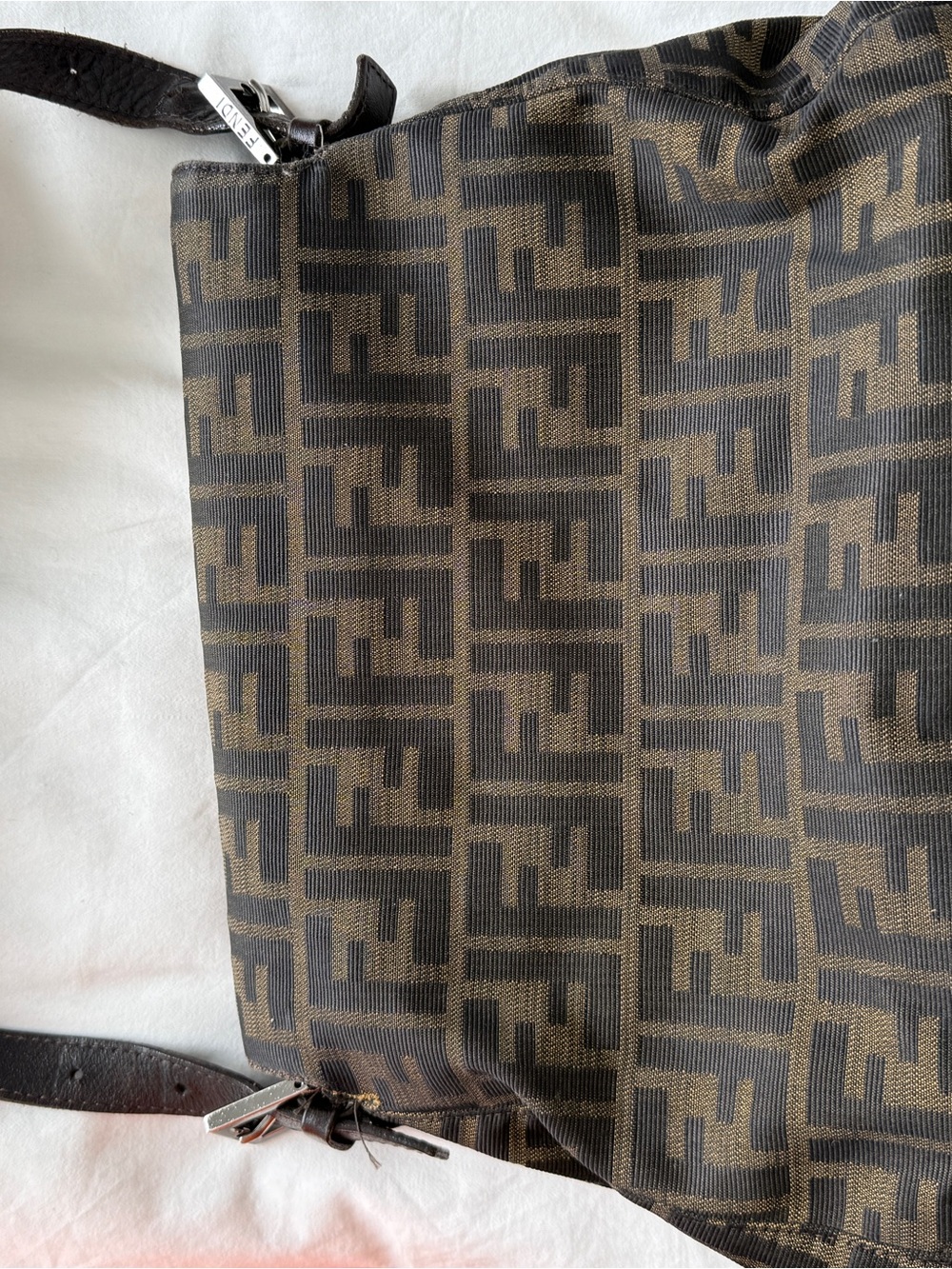 Fendi Brown Monogram Shoulder Bag - Picture 10 of 10